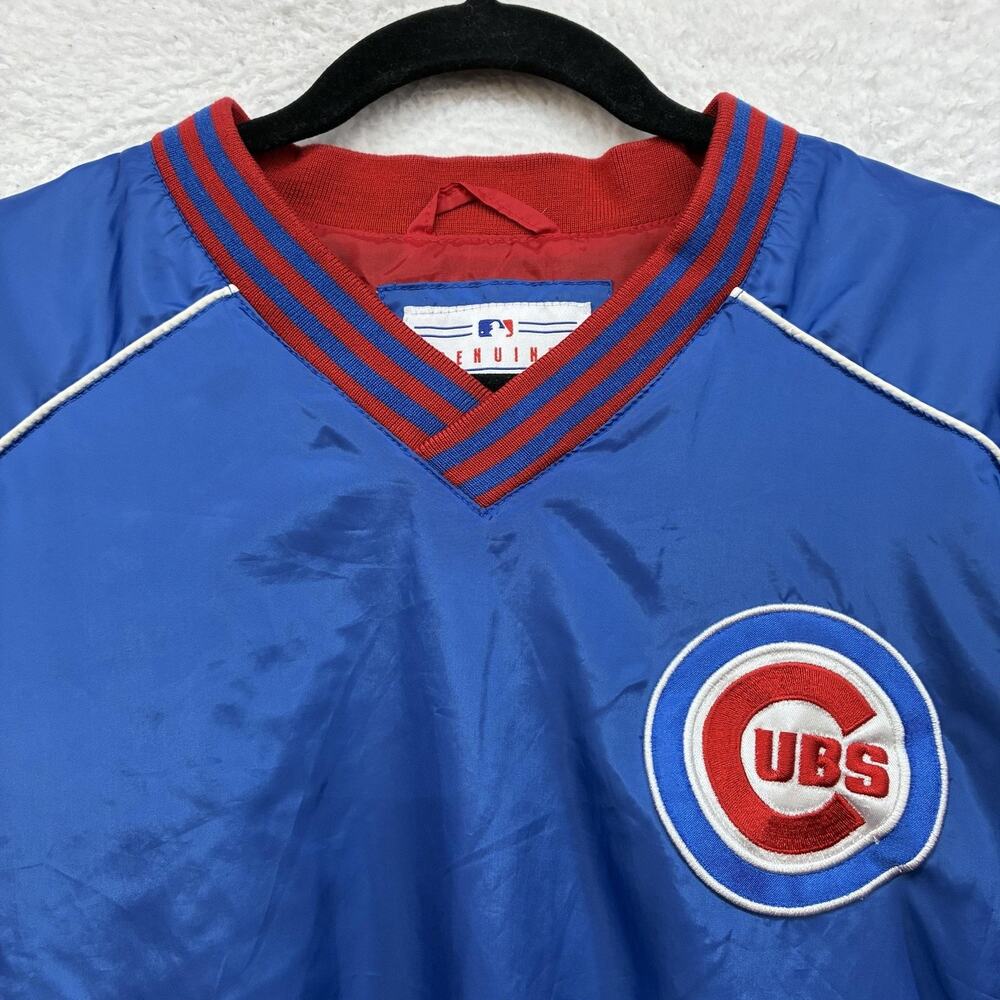 Chicago Cubs Jacket Mens XL Blue Red MLB Baseball Genuine Merchandise Pullover - Picture 4 of 10
